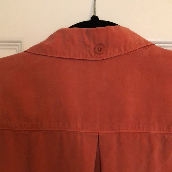 ✨Cloth & Stone Coral Color Long Sleeve Button Down Blouse Top Size Medium M✨ - Picture 6 of 12